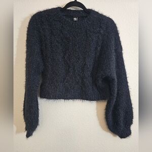 Urban Outfitters Sweater Medium Black Fuzzy